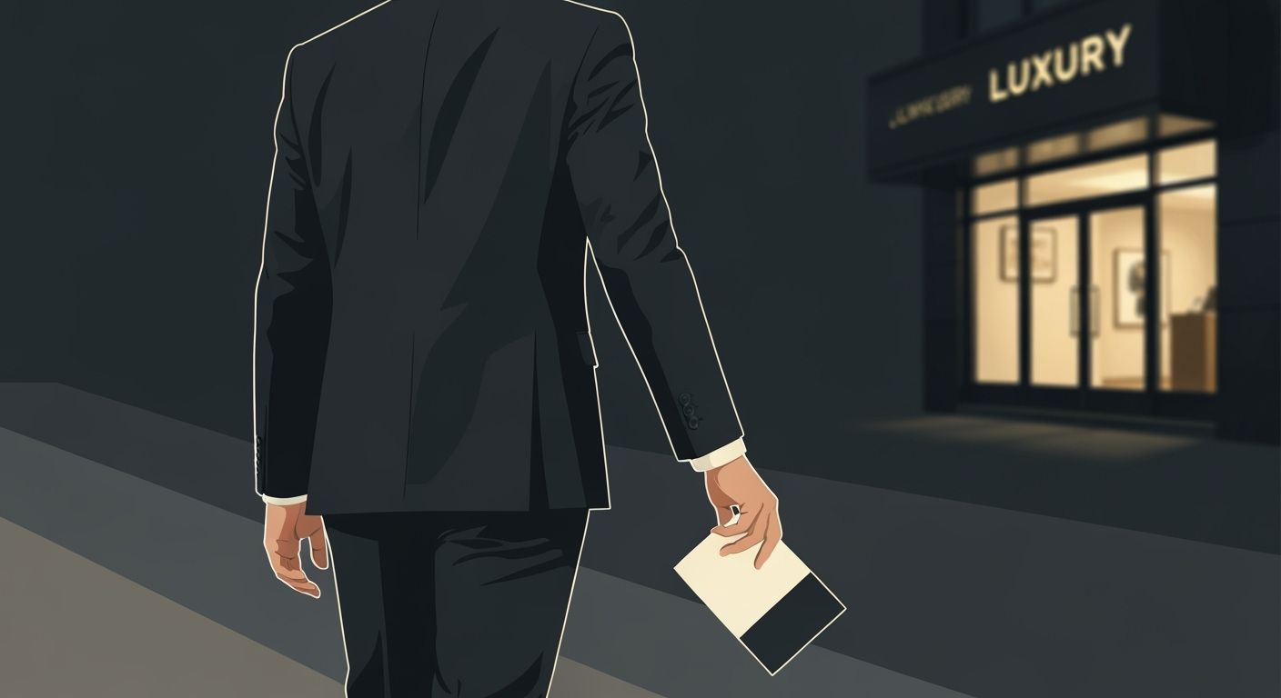 Luxury Rejection: Editorial Illustration of Disinterest