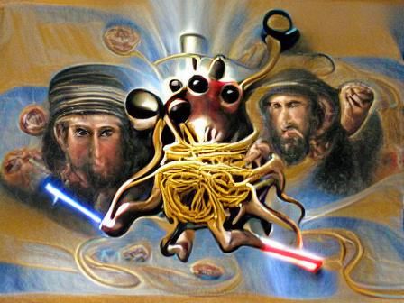 The Flying Spaghetti Monster Uses the Force