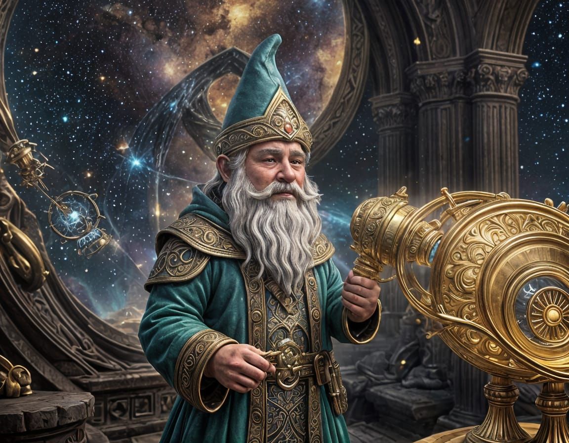 Gnome in Golden Grail of Cosmos