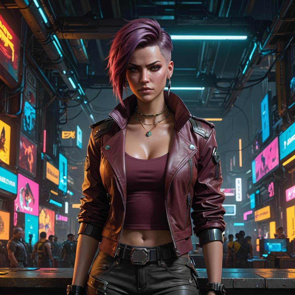 Cyberpunk 2077 Valerie Portrait in 8K