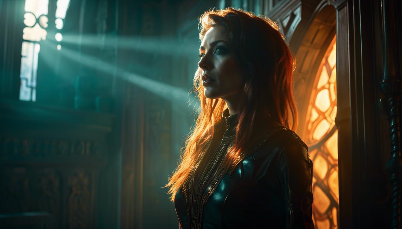 Winona Ryder as Vampire in Hyperrealistic Cinematic Style