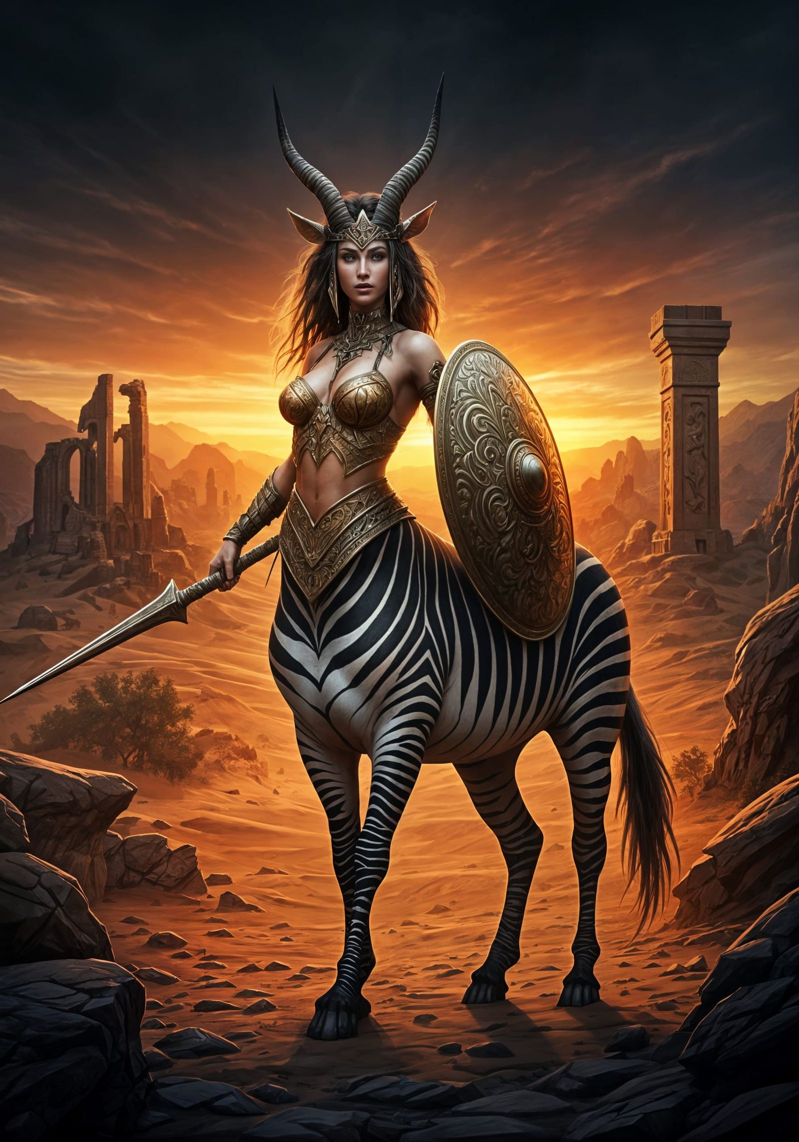 Zebroid Centaur Amazon
