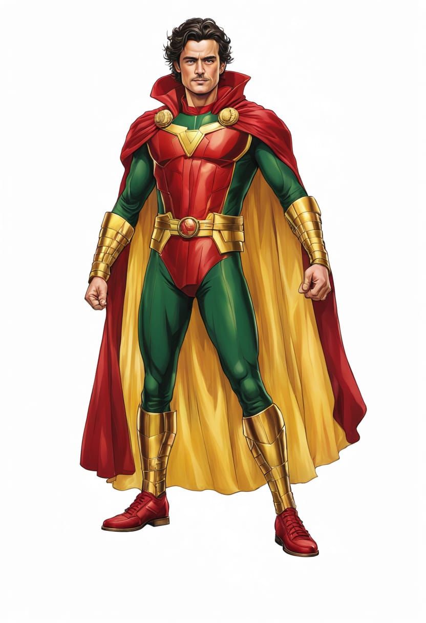 Orlando Bloom as Mister Miracle in Regal Attire