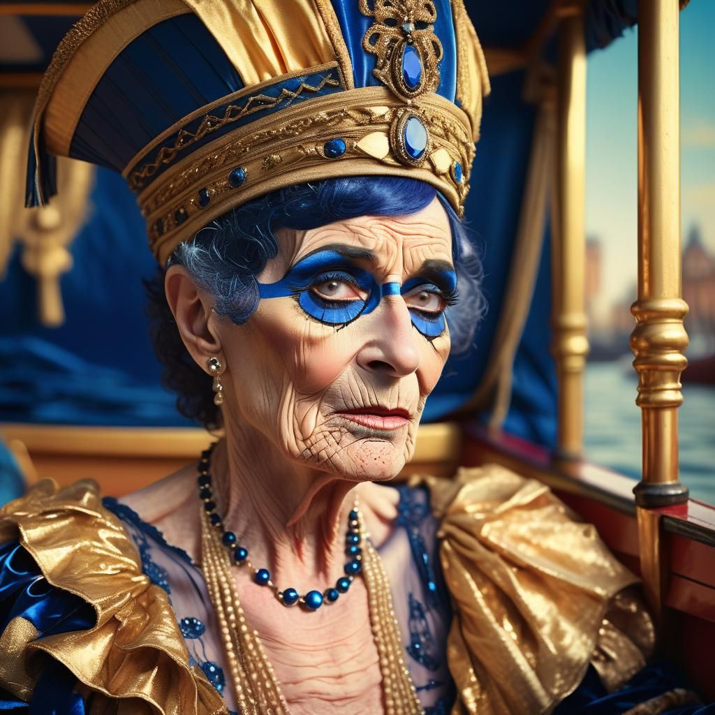 Cleopatra Performed by an Elderly Queen, Art Nouveau