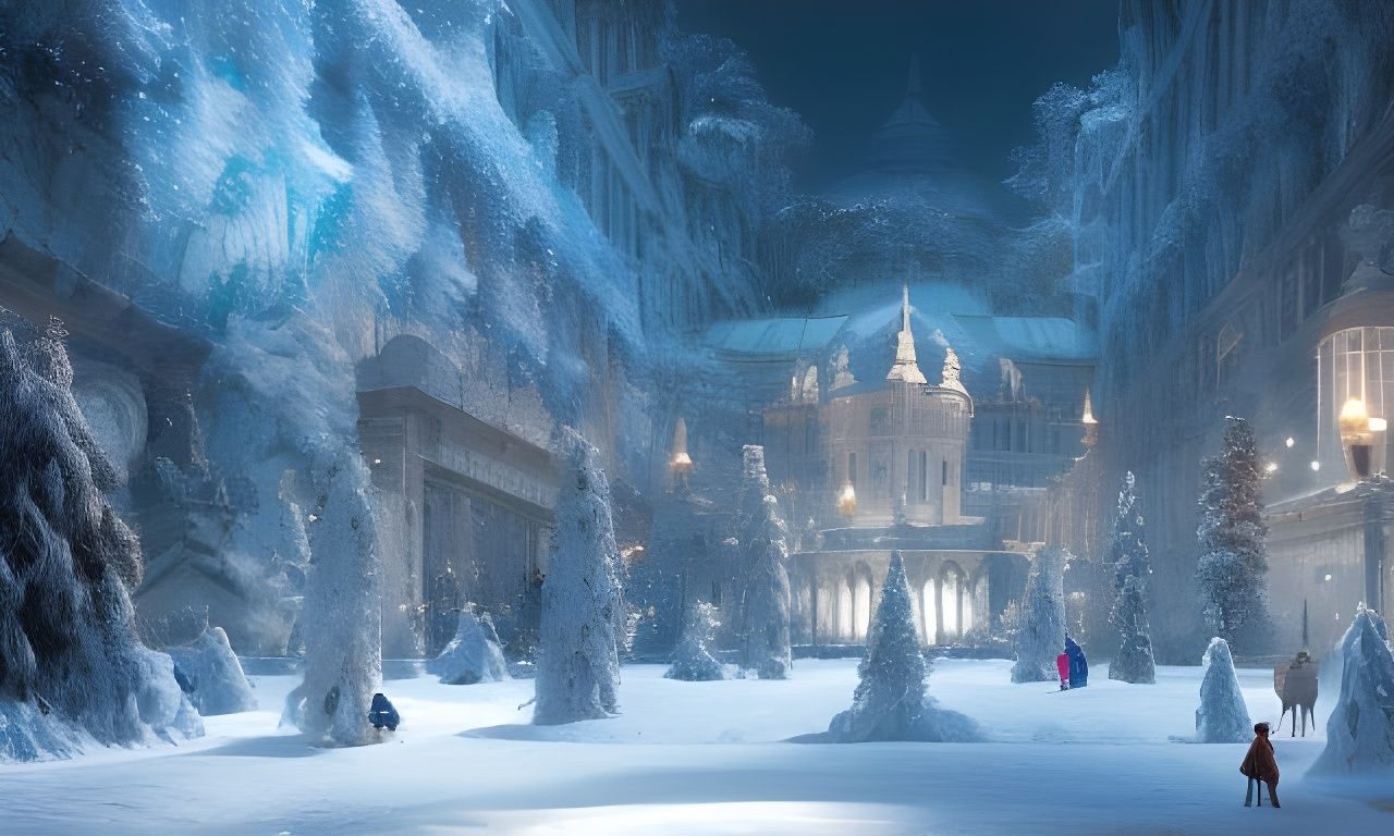 Magical Winter Wonderland: Digital Matte Painting