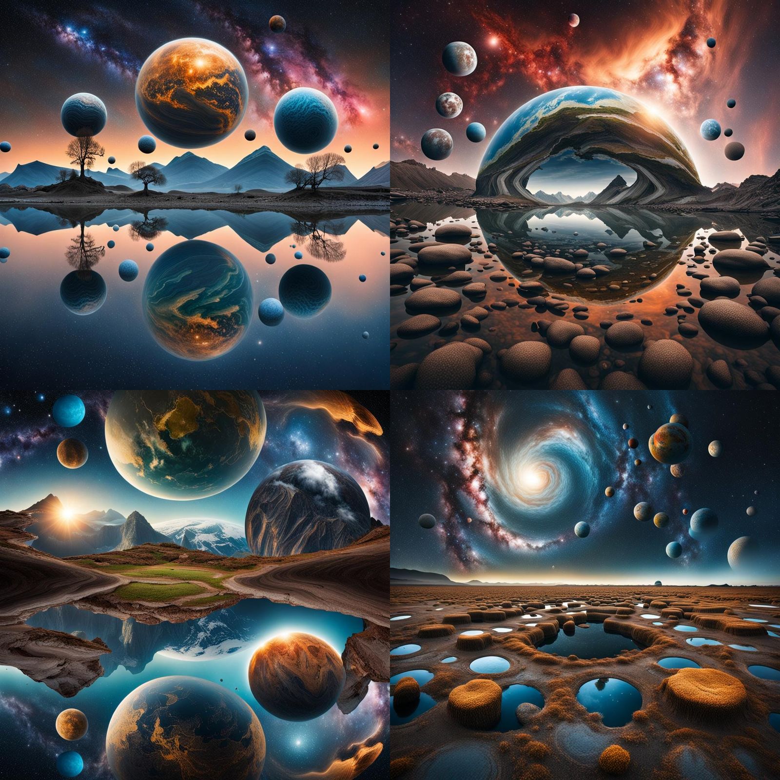 Landscape Photography of the Multiverse