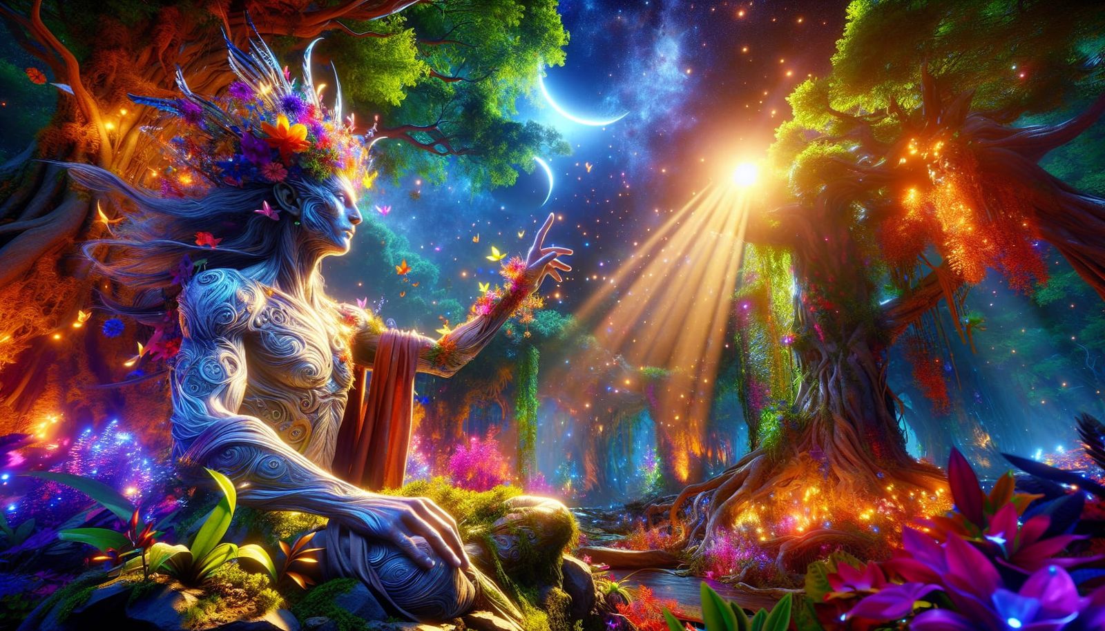 Enchanted Forest God in Fourth Dimension