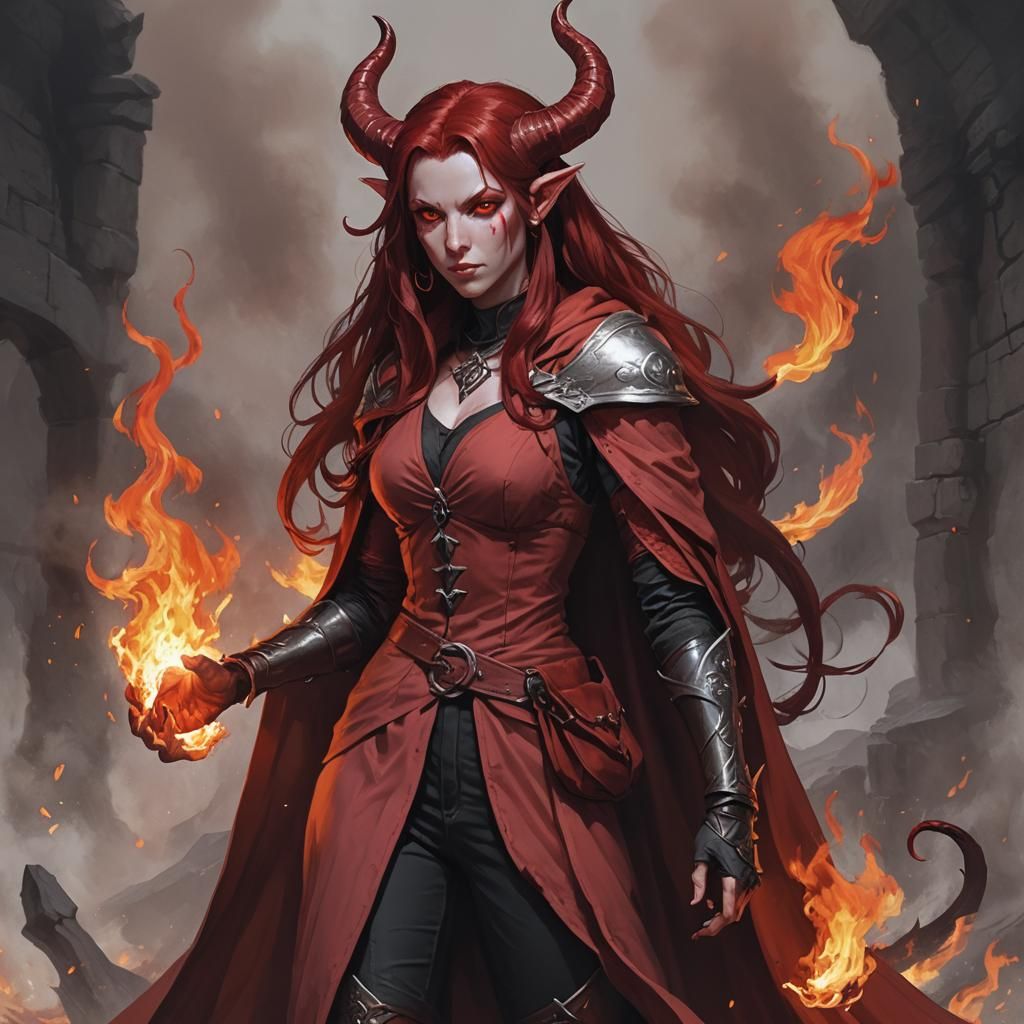 another tiefling sorceress