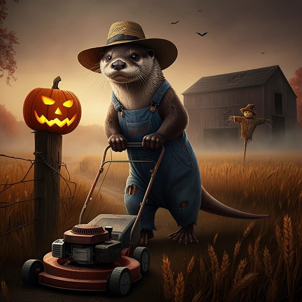 Gotta Mow That Thar Wheat Dagnabit!