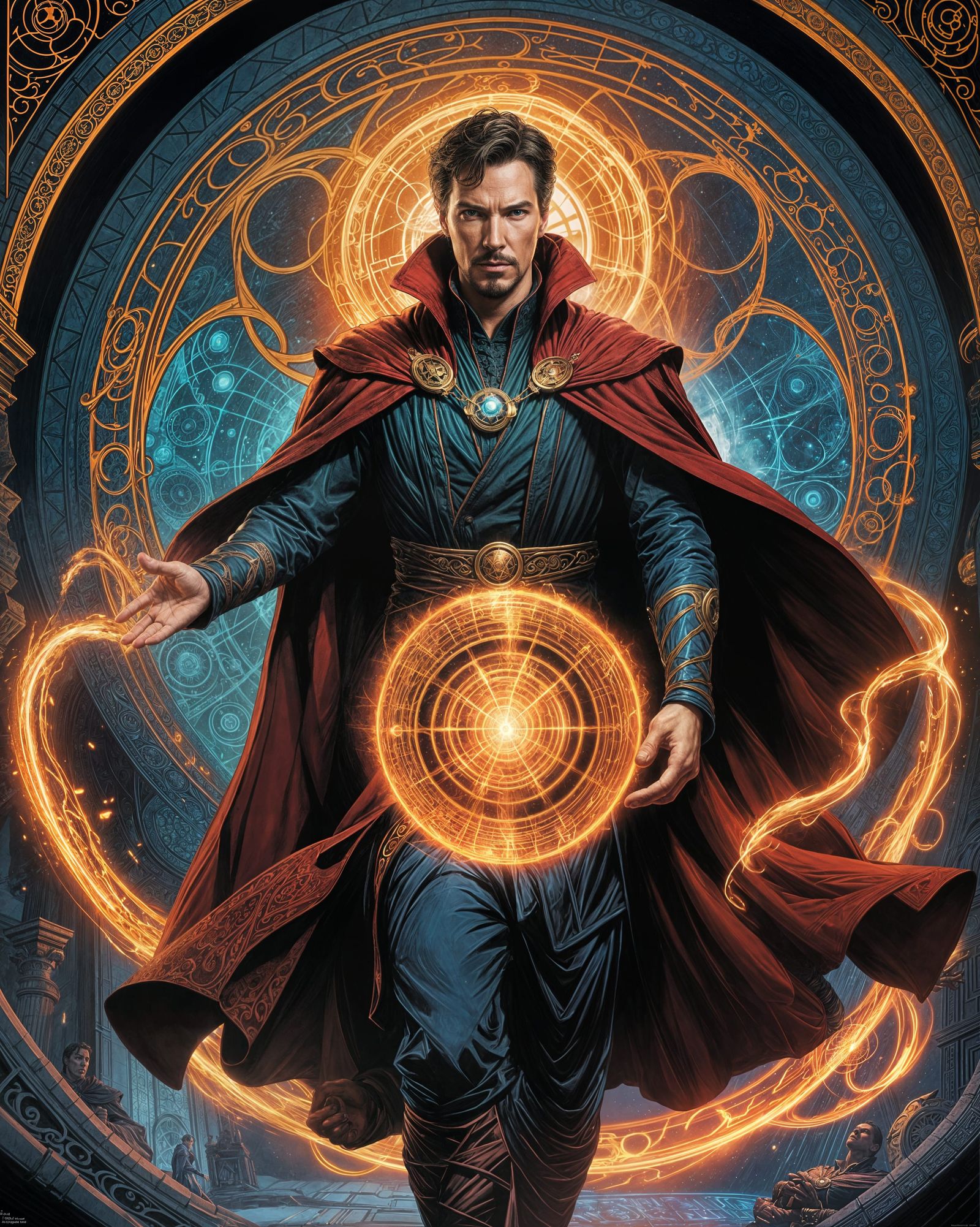 Doctor Strange Magic Portal Comic Book Art