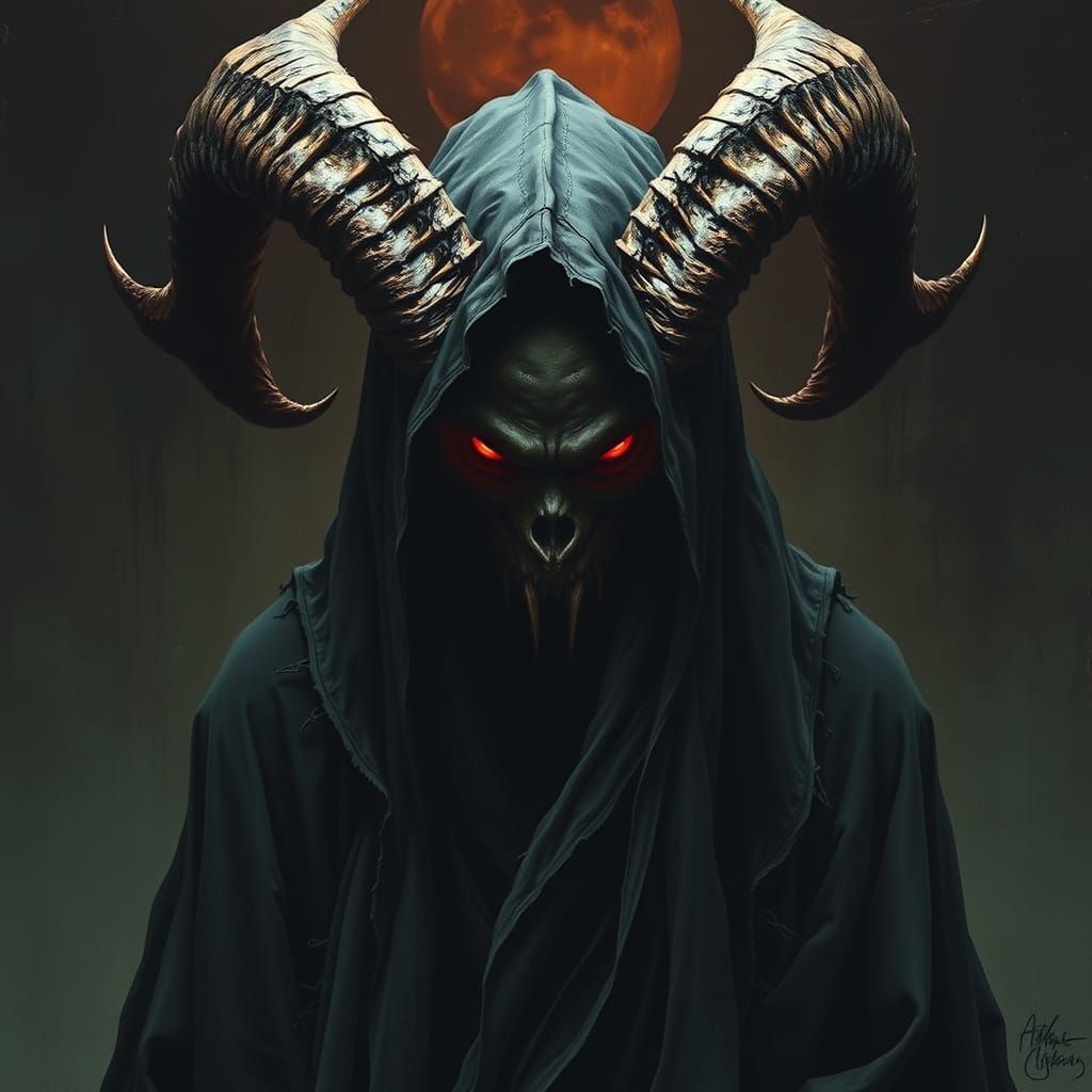 Dark Figure Embodiment of Insanity and Chaos