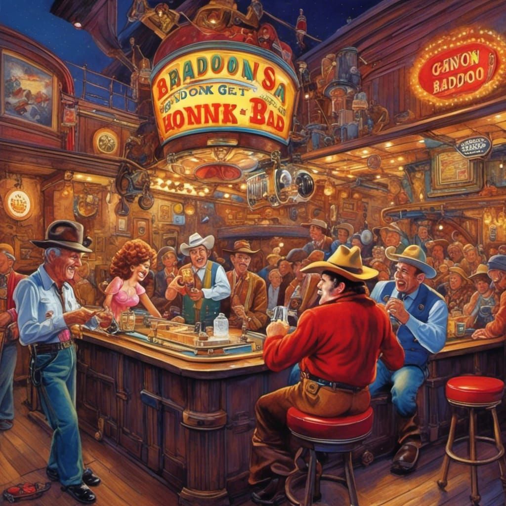 Honky Tonk Rhythms: A Digital Painting