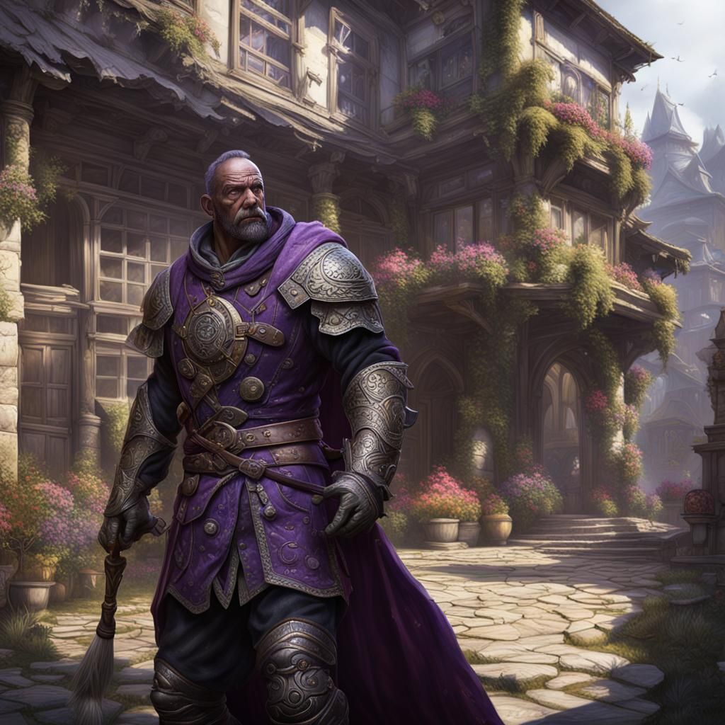 Character in Flannel Pajamas: Dark Fantasy Art