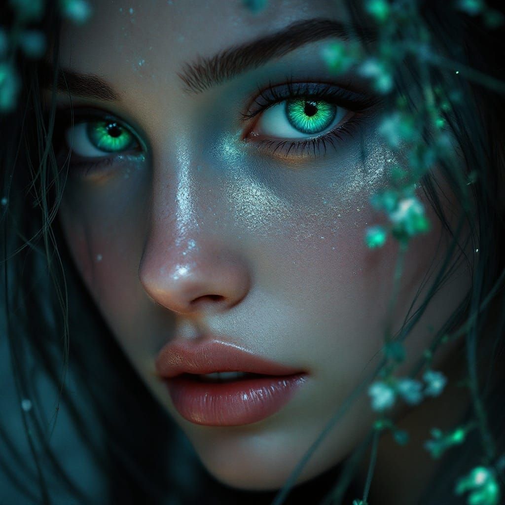 Enchanting High-Fantasy Portrait in Matte Painting Style