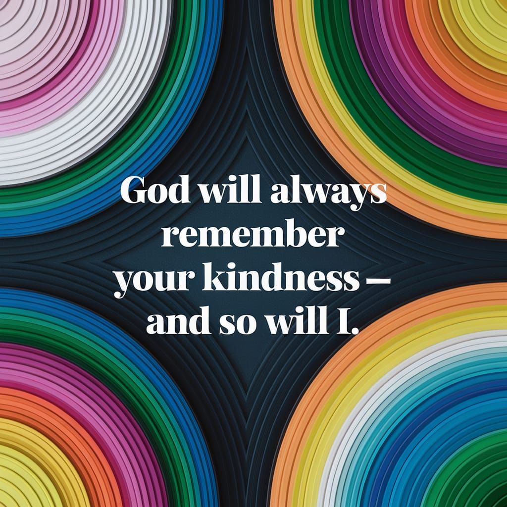 Abstract Art Remembering Kindness in Complementary Colors