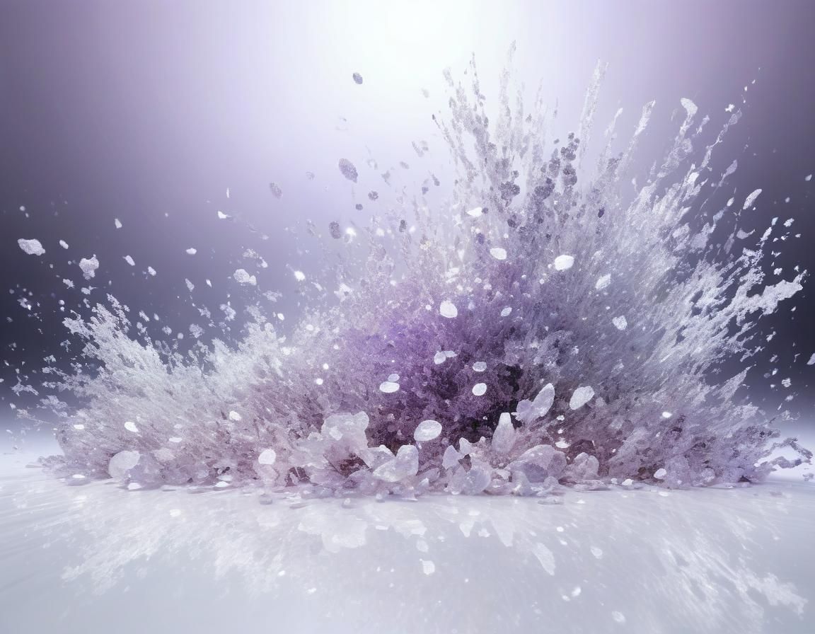 Ethereal Abstract Art in Luminous Silver Tones