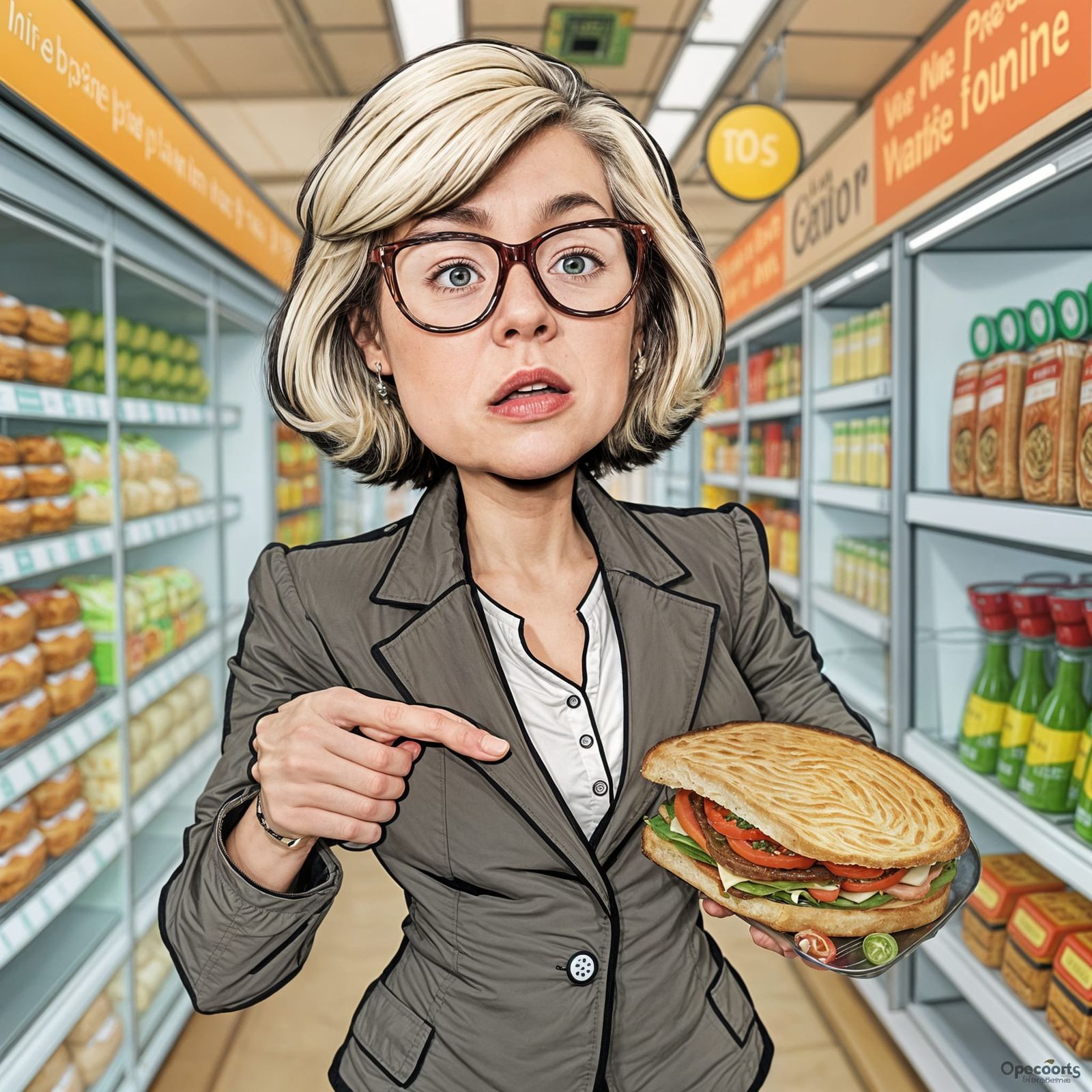Cartoon of Obnoxious Woman Banned From Store