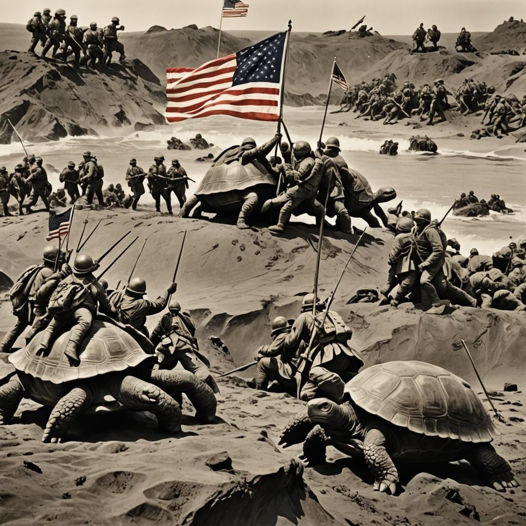 No one ever remembers the turtles sacrifice at Iwo Jima