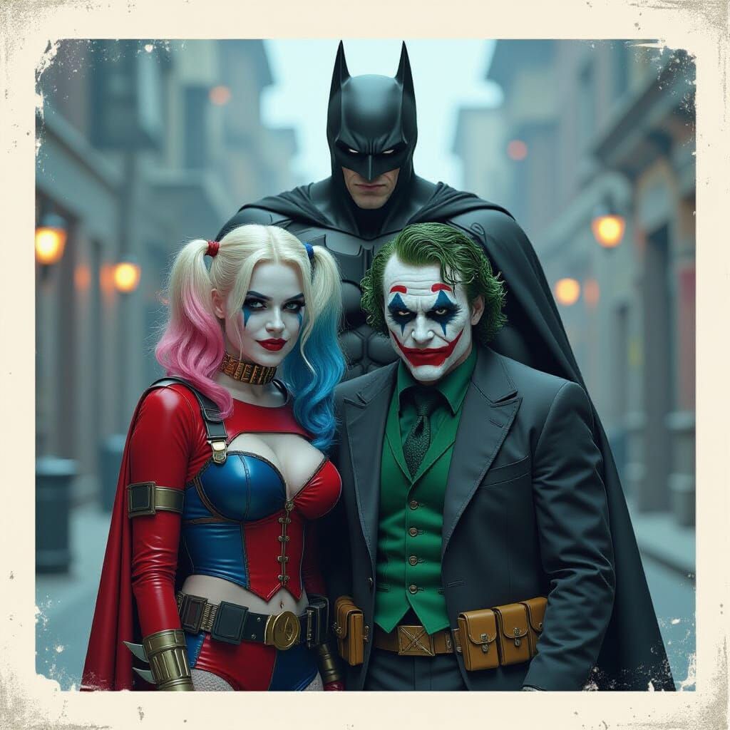 Harley Quinn & Joker Cinematic Scene with Batman