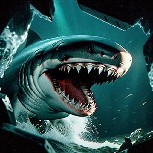Terrifying Megalodon Encounter: Found Footage in VHS Style