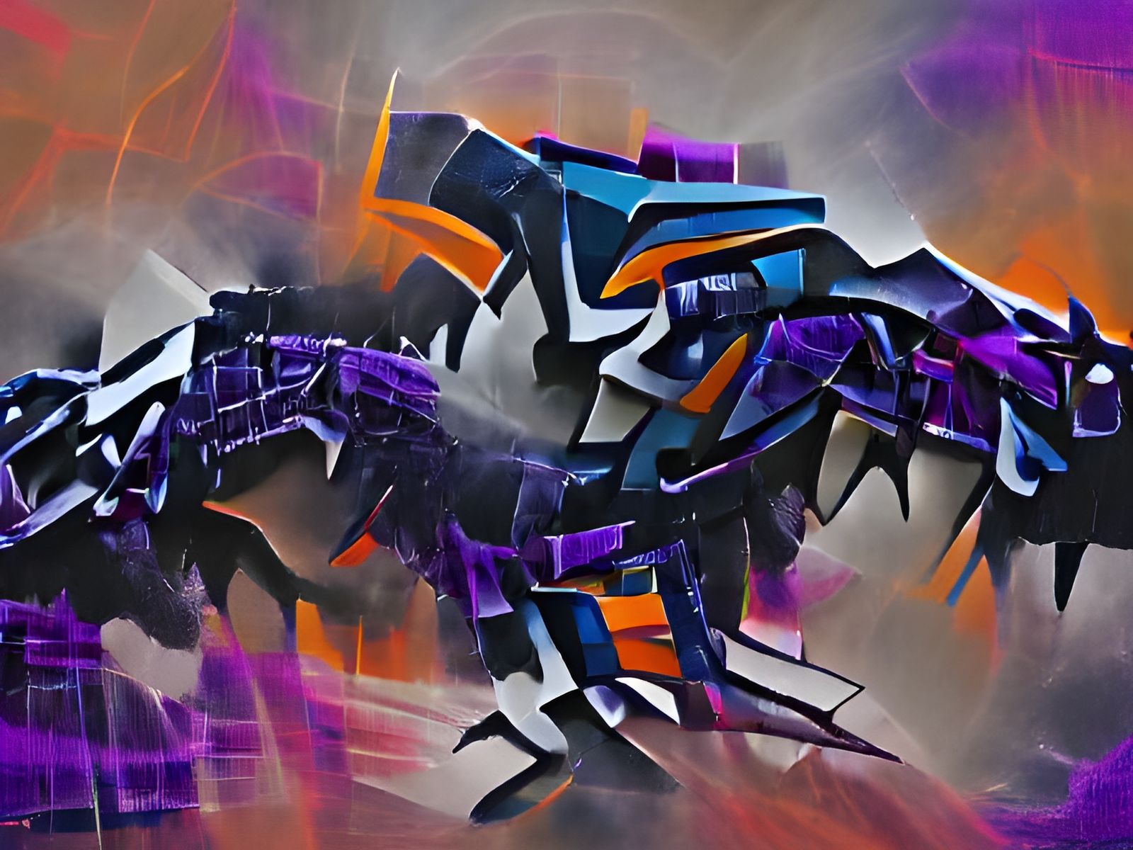 Abstract Ravage: Modern Art Design