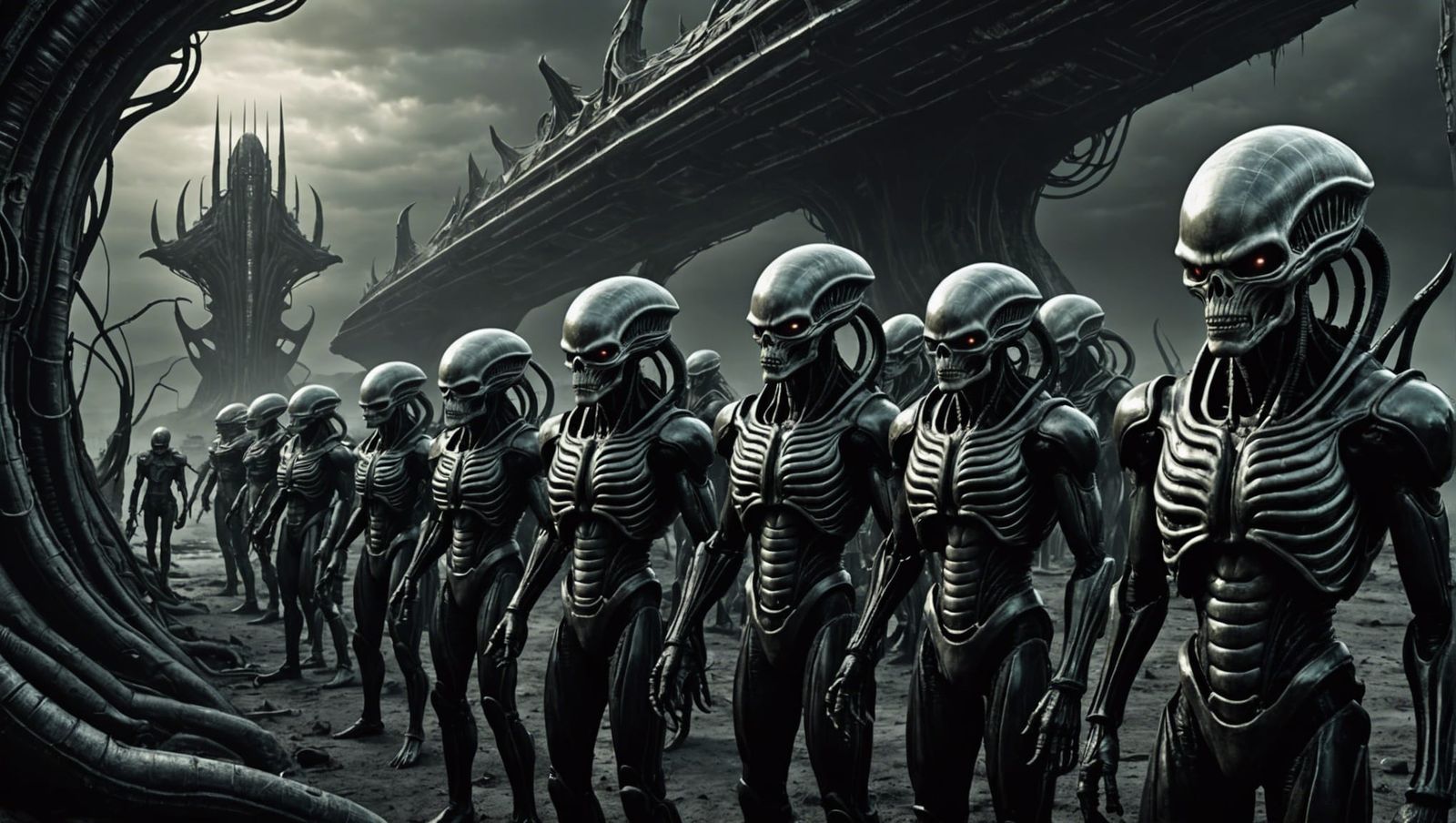 Macabre Surreal Exodus: An H.R. Giger Inspired Alien Design