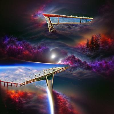 Spectacular Space Bridge Connecting Distant Worlds