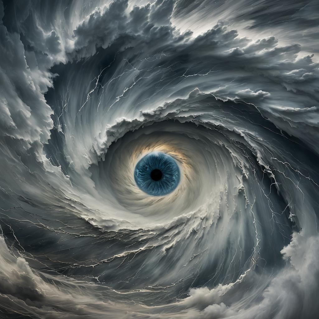 Eye of the Storm in Sci-Fi Style
