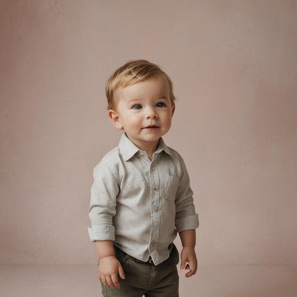 Sweet Two-Year-Old Boy Portrait