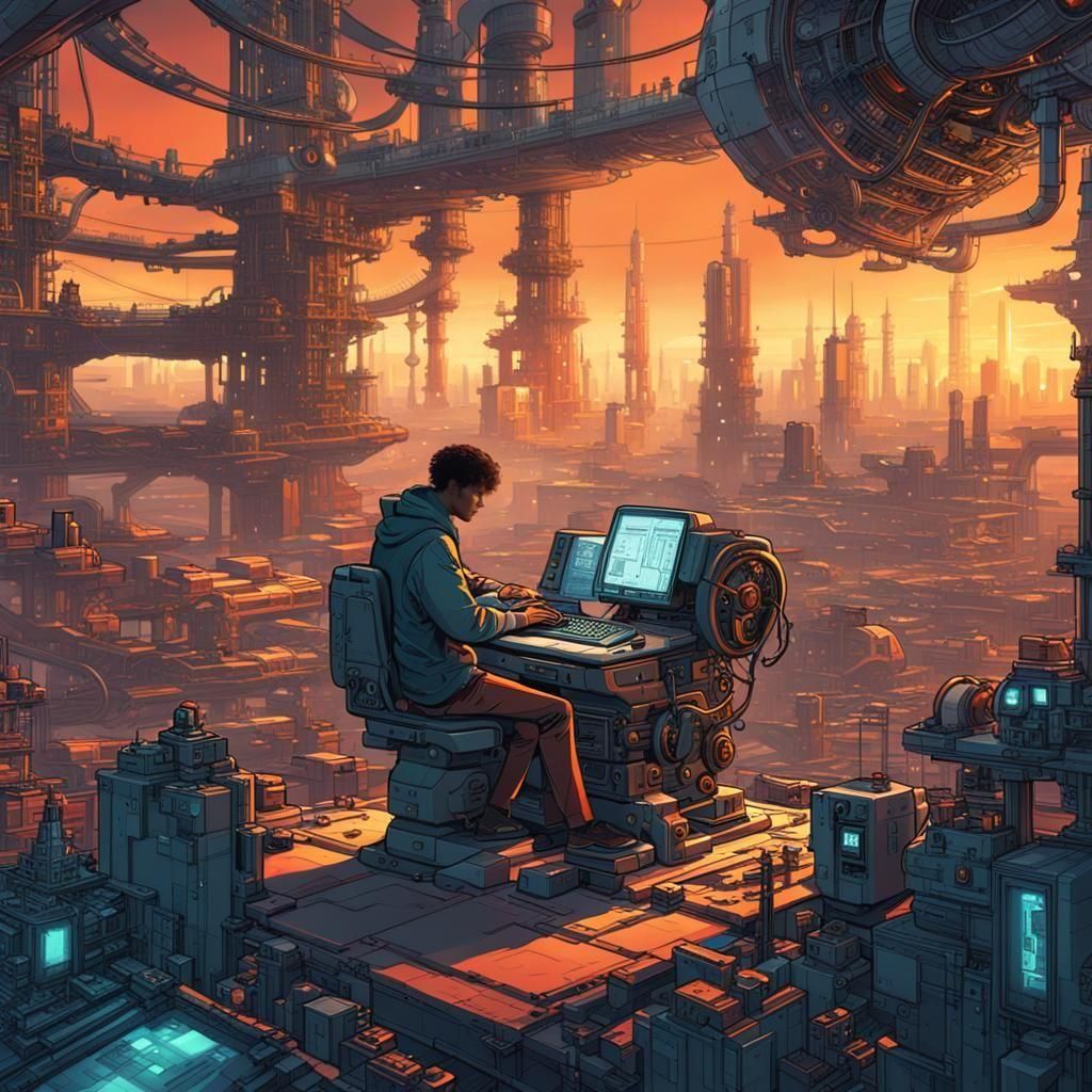 Fantastical Matte Painting with Intricate Details