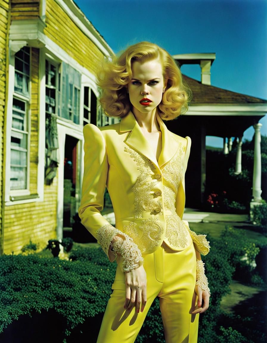 Striking Woman Portrait in Hyperreal Style