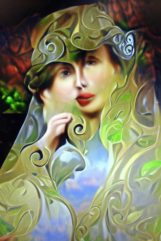 Art Nouveau Oil Painting in 8K Resolution