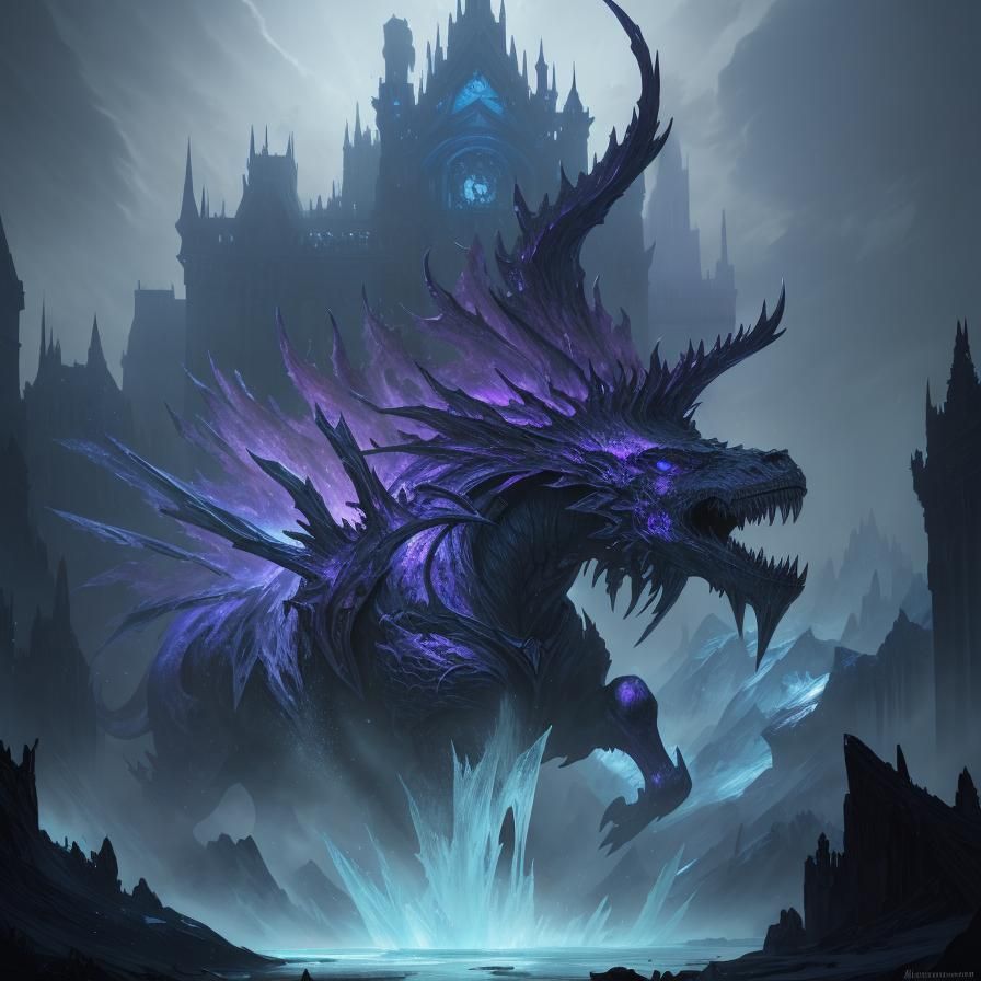 Icy Horse: Dark Fantasy Concept Art