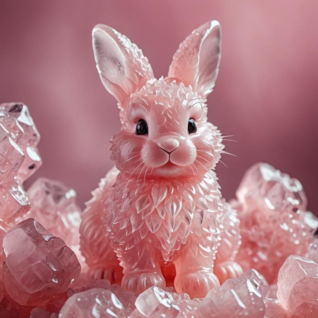 Cute adorable fluffy little bunny cub