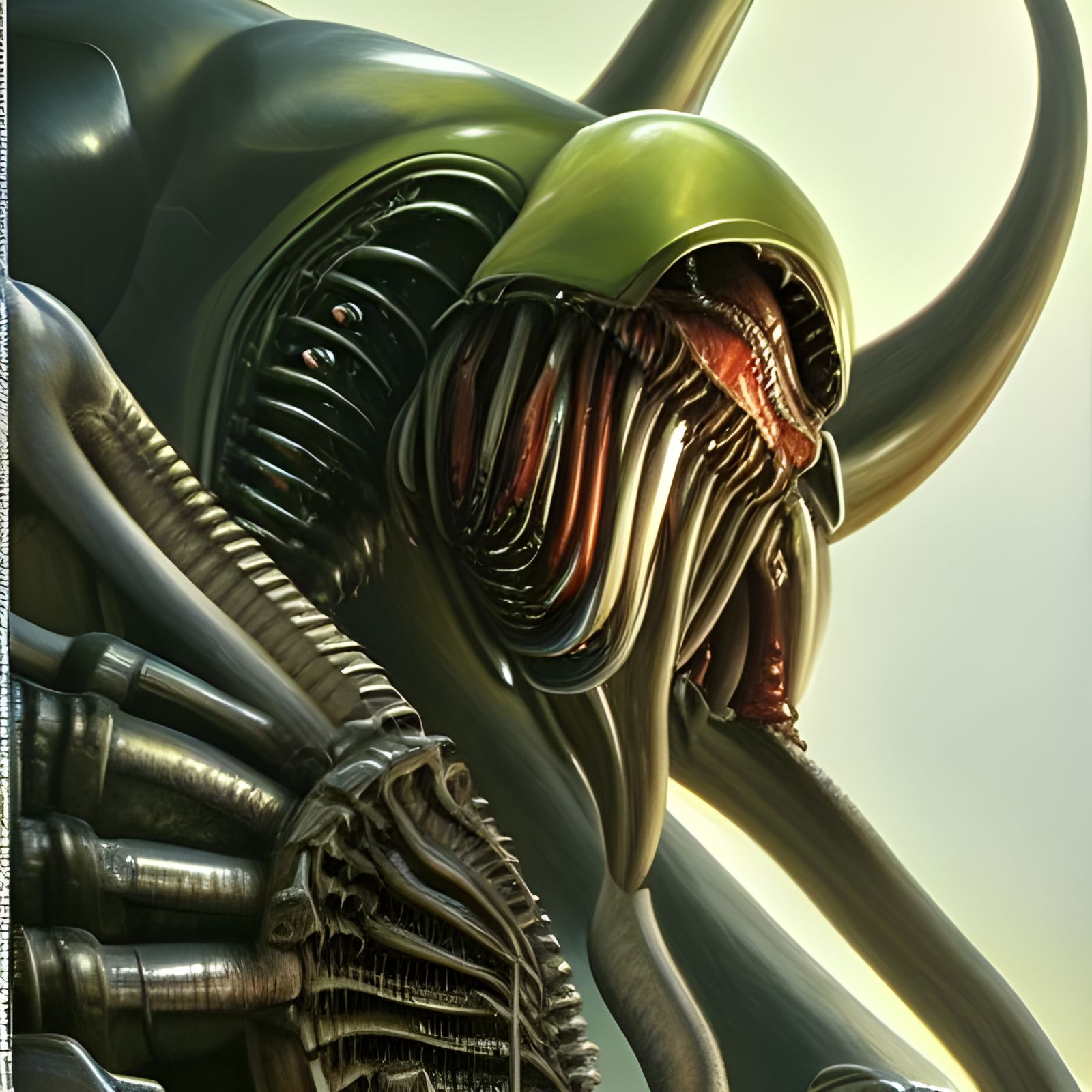 Xenomorph as Oil Painting