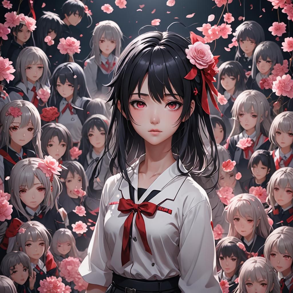 Yandere Character in Detailed 3D Anime Art