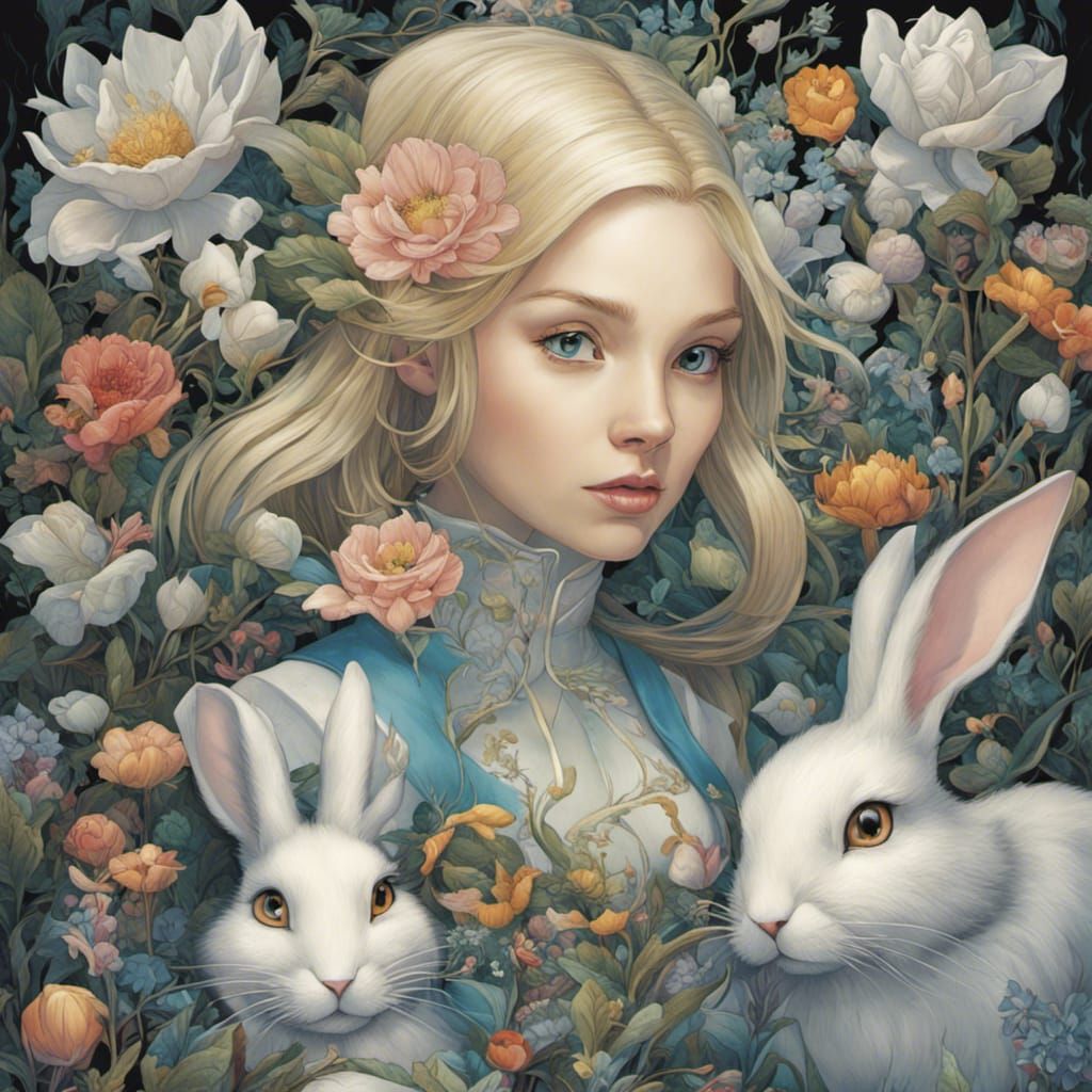 Alice and the White Rabbit, Visionary Art