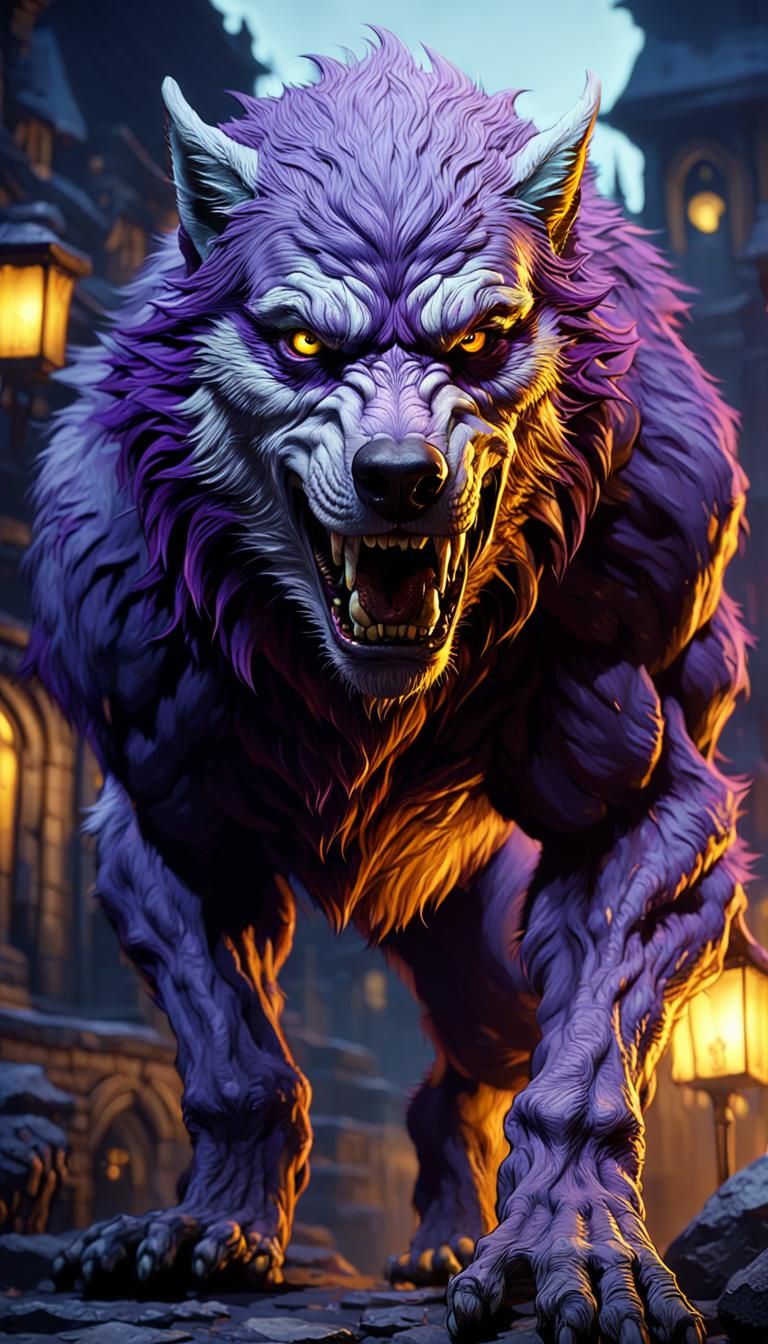 Hyperdetailed Werewolf in Dark Fantasy Concept Art