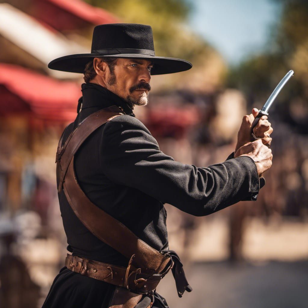 Zorro Portrait in Hyperrealistic Style