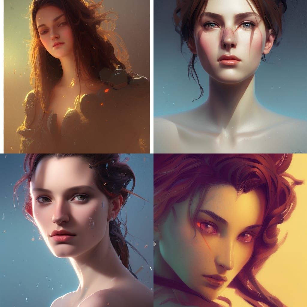 Detailed Portrait in Dynamic Lighting