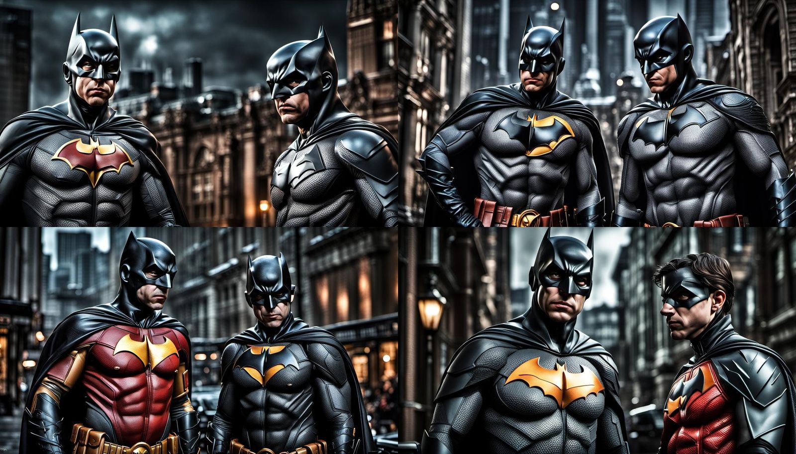 Hyperrealistic Batman and Robin in Cinematic HDR