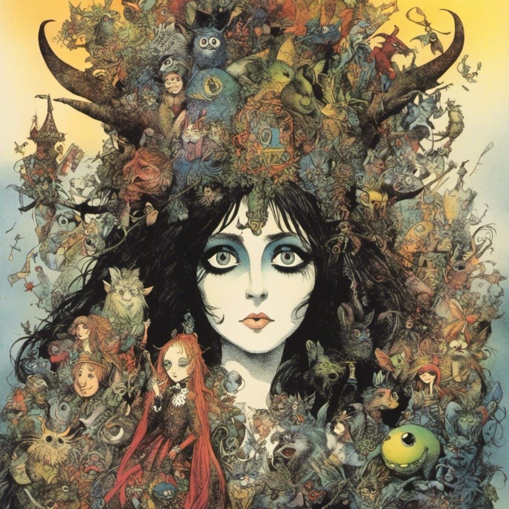 Surreal Portrait in Hans Arnold Style