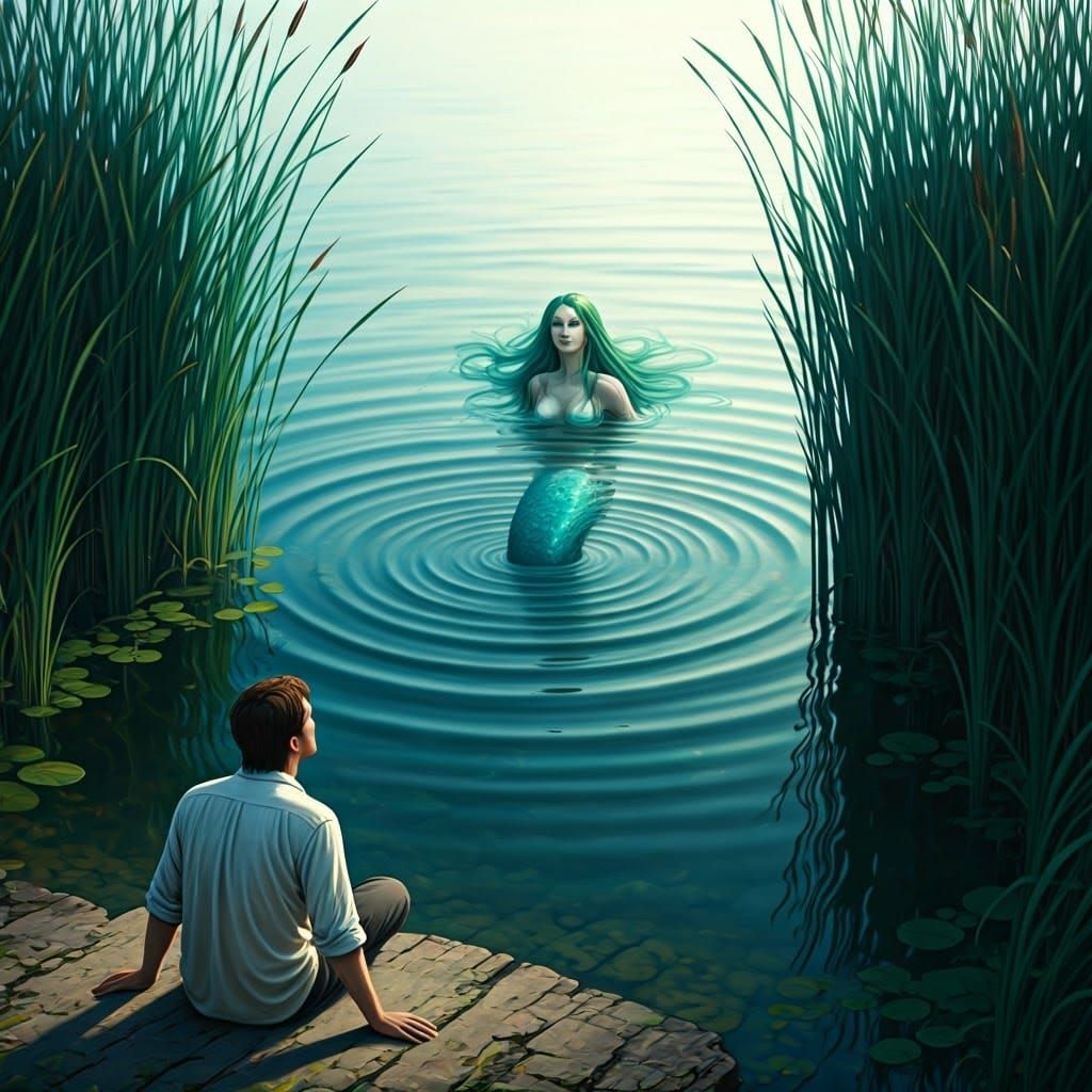 Mermaids lure men into the water and drag them to the bottom...