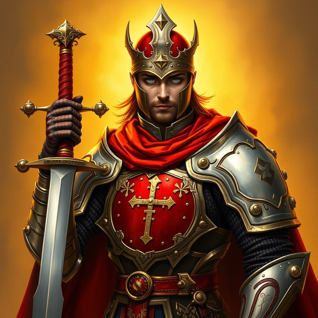 Elegant Elf Paladin in Whimsical Silver Armor