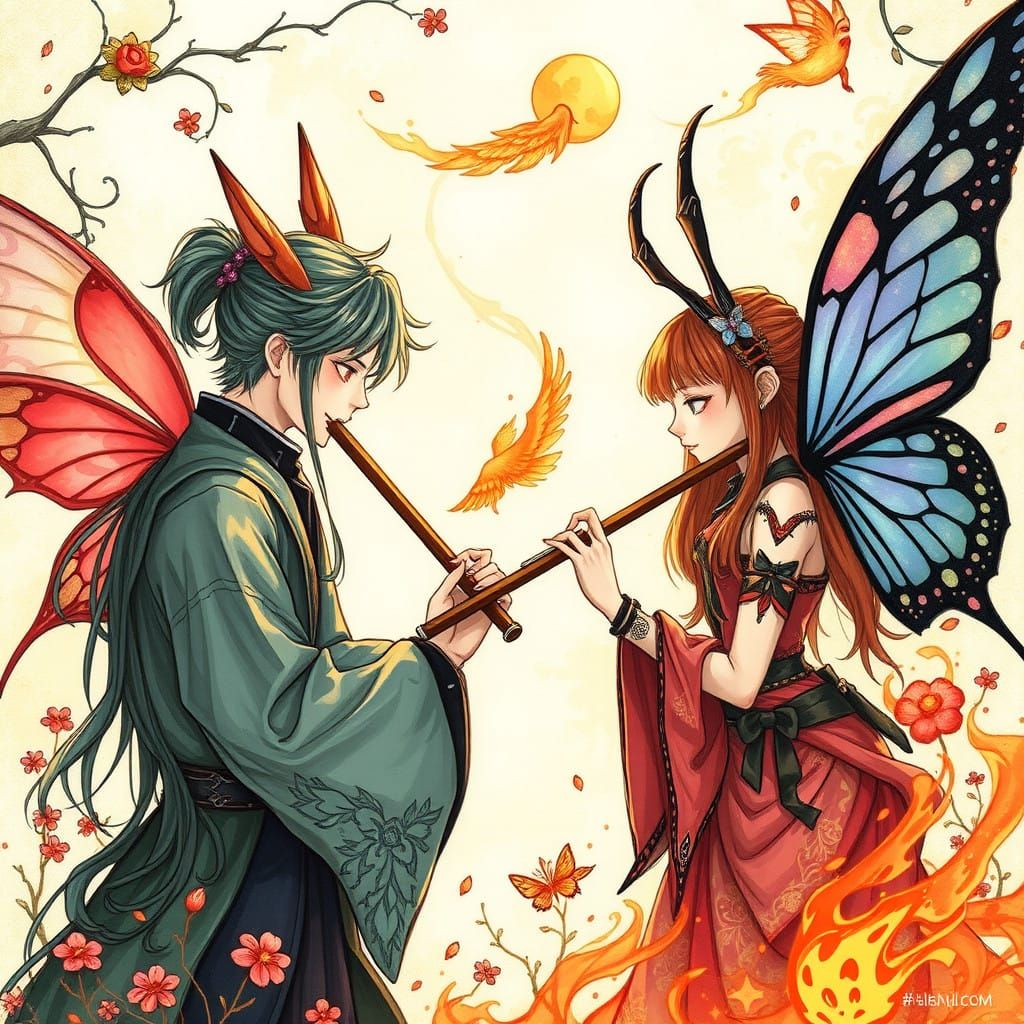 Dreamlike Castle Scene in Vibrant Fairypunk Style