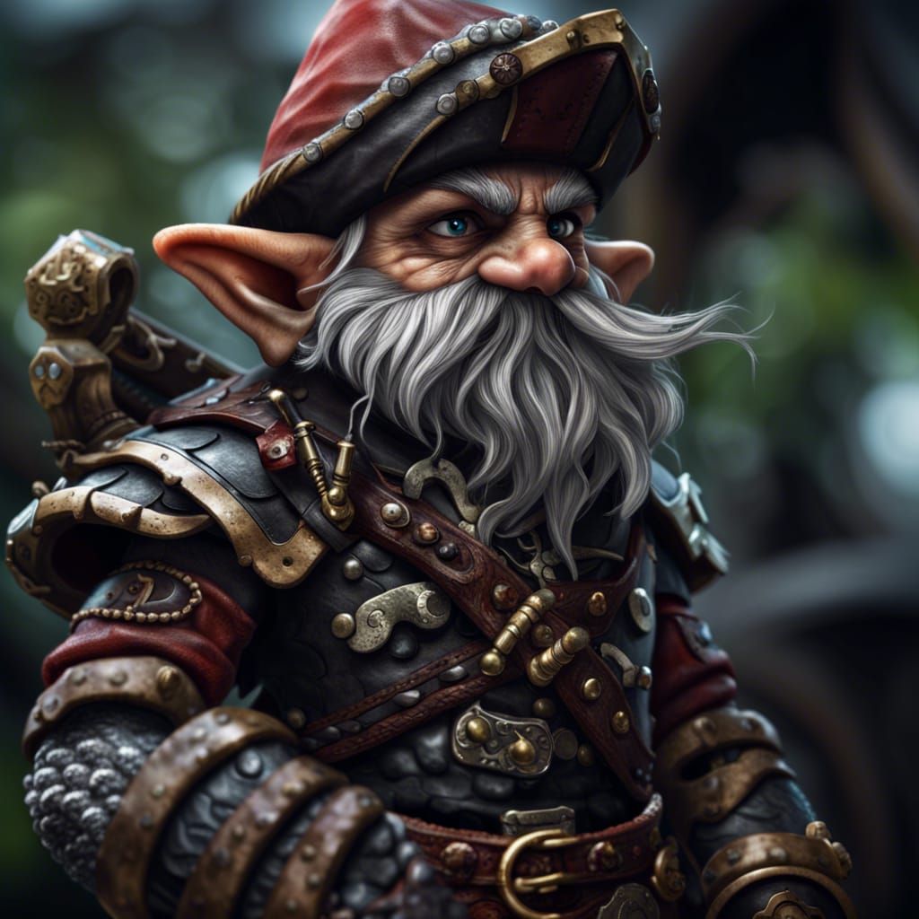 Gnome Pirate in Leather Armor