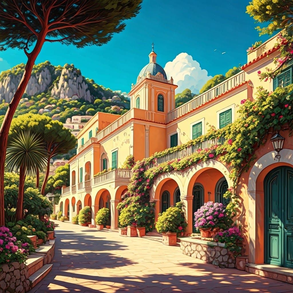 Capri Villa in Mediterranean Revival Style