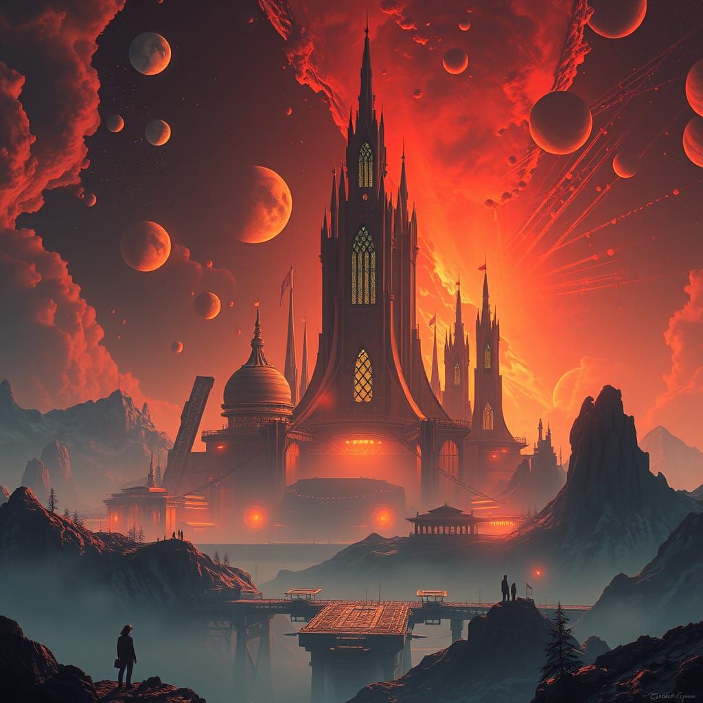 Epic Lithium Scene in Maximalist Digital Matte Painting Styl...