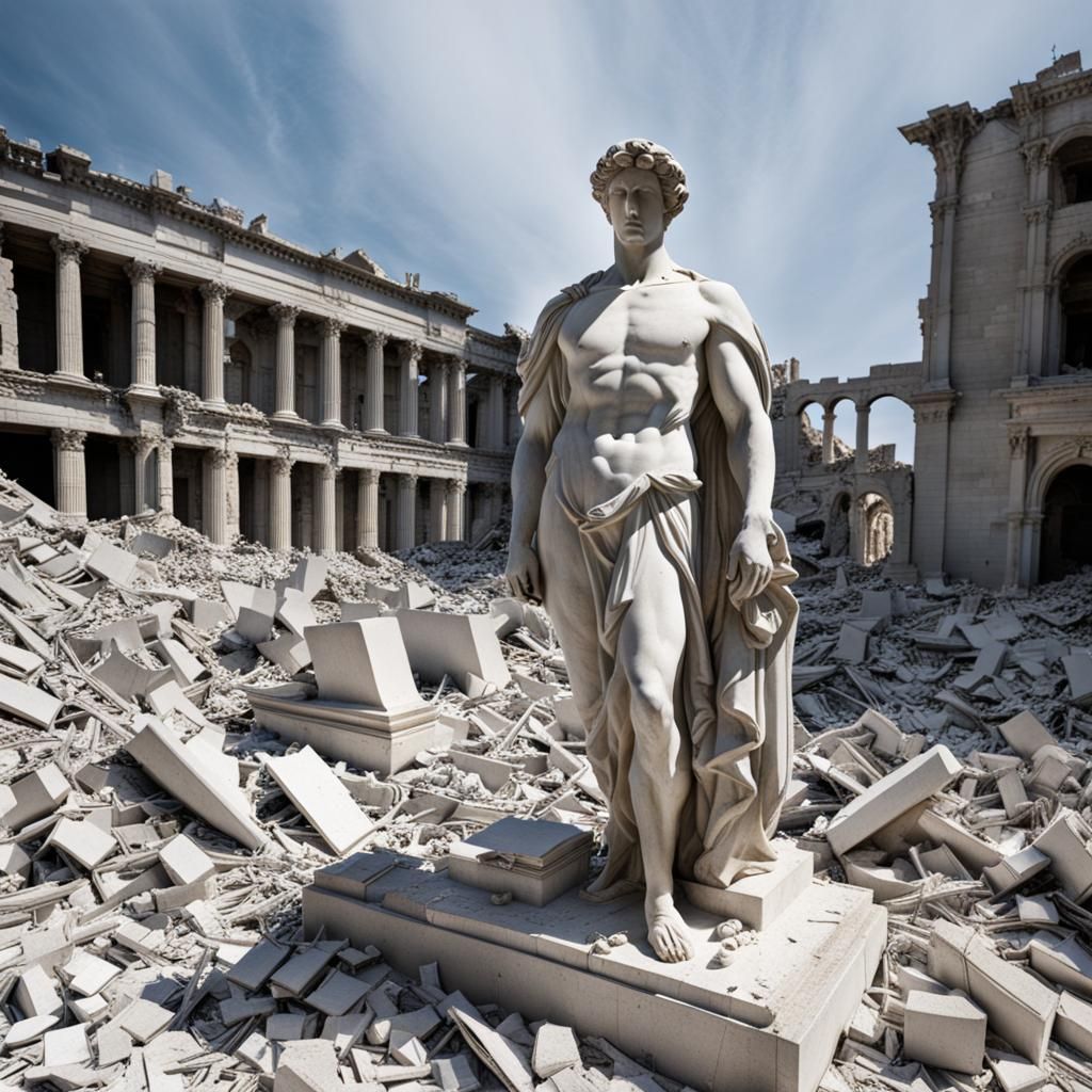 Marble Statue Reborn From Rubble