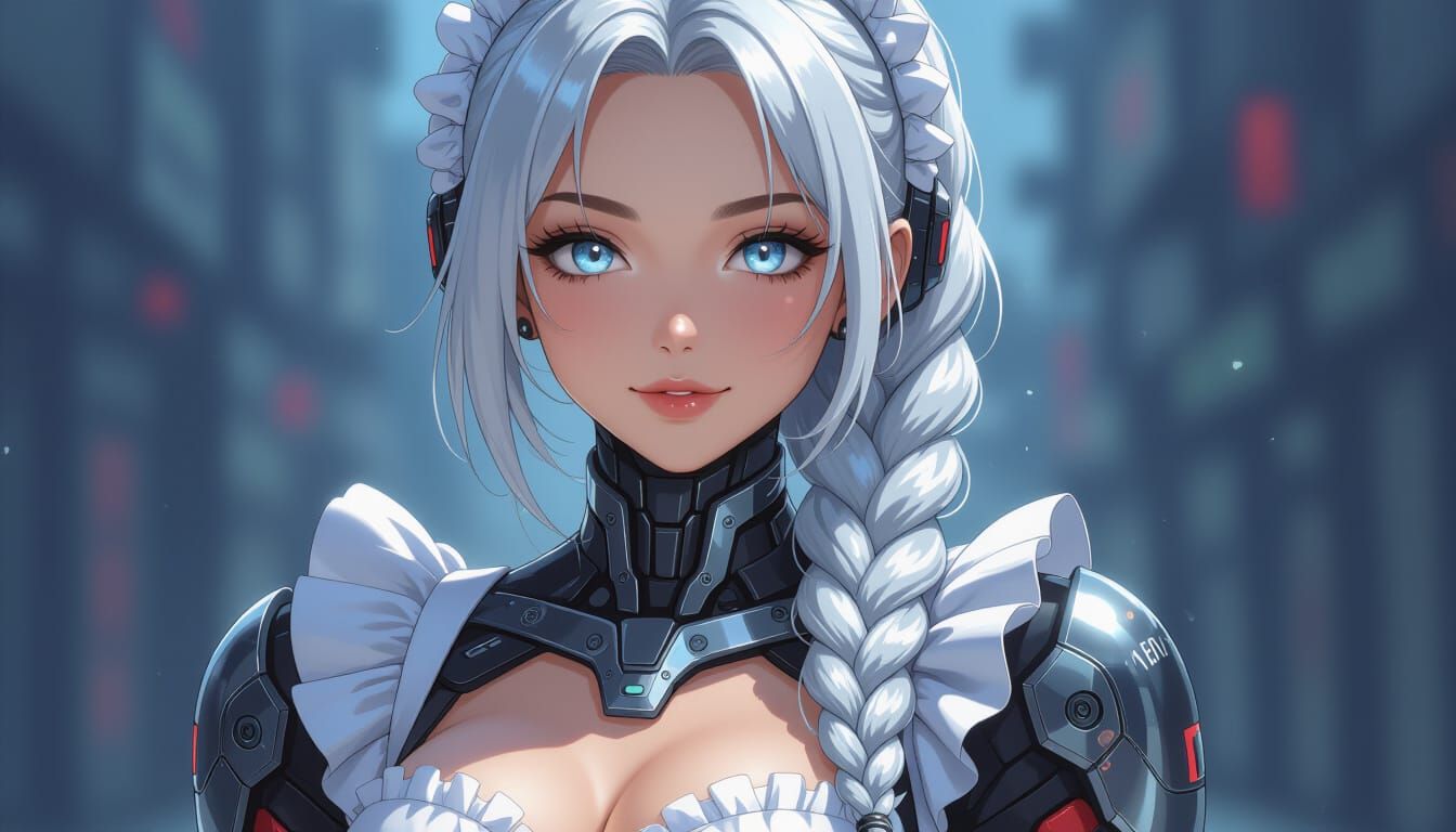 Android Maid in Anime Style